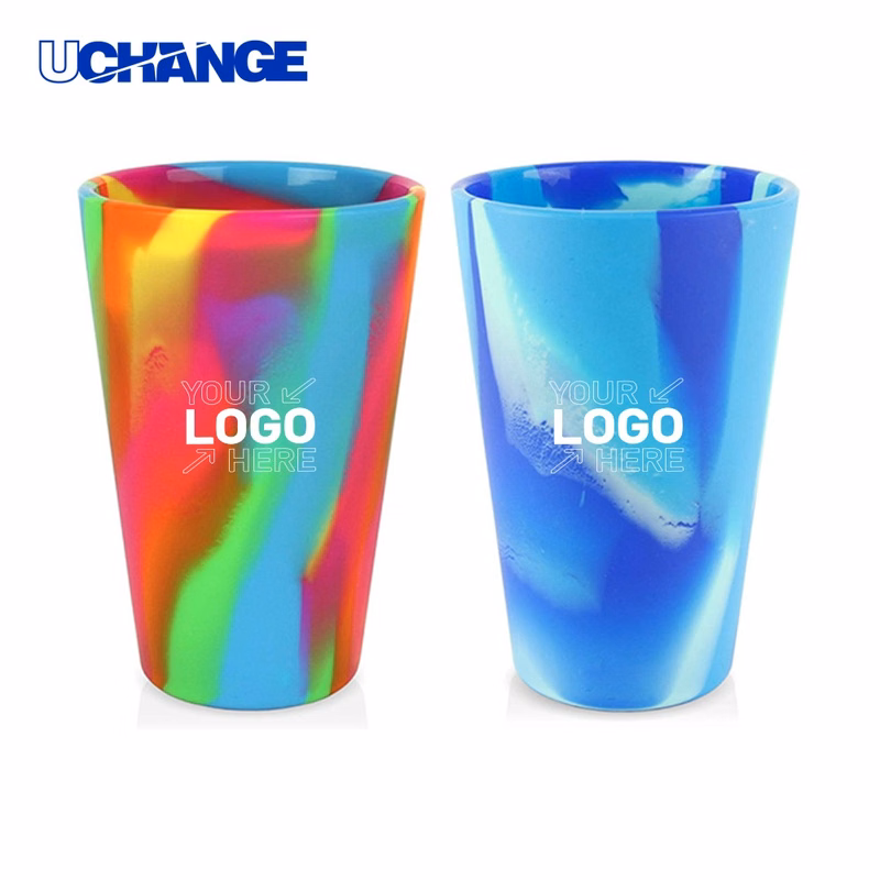 16oz Tie Dye Silicone Travel Cup