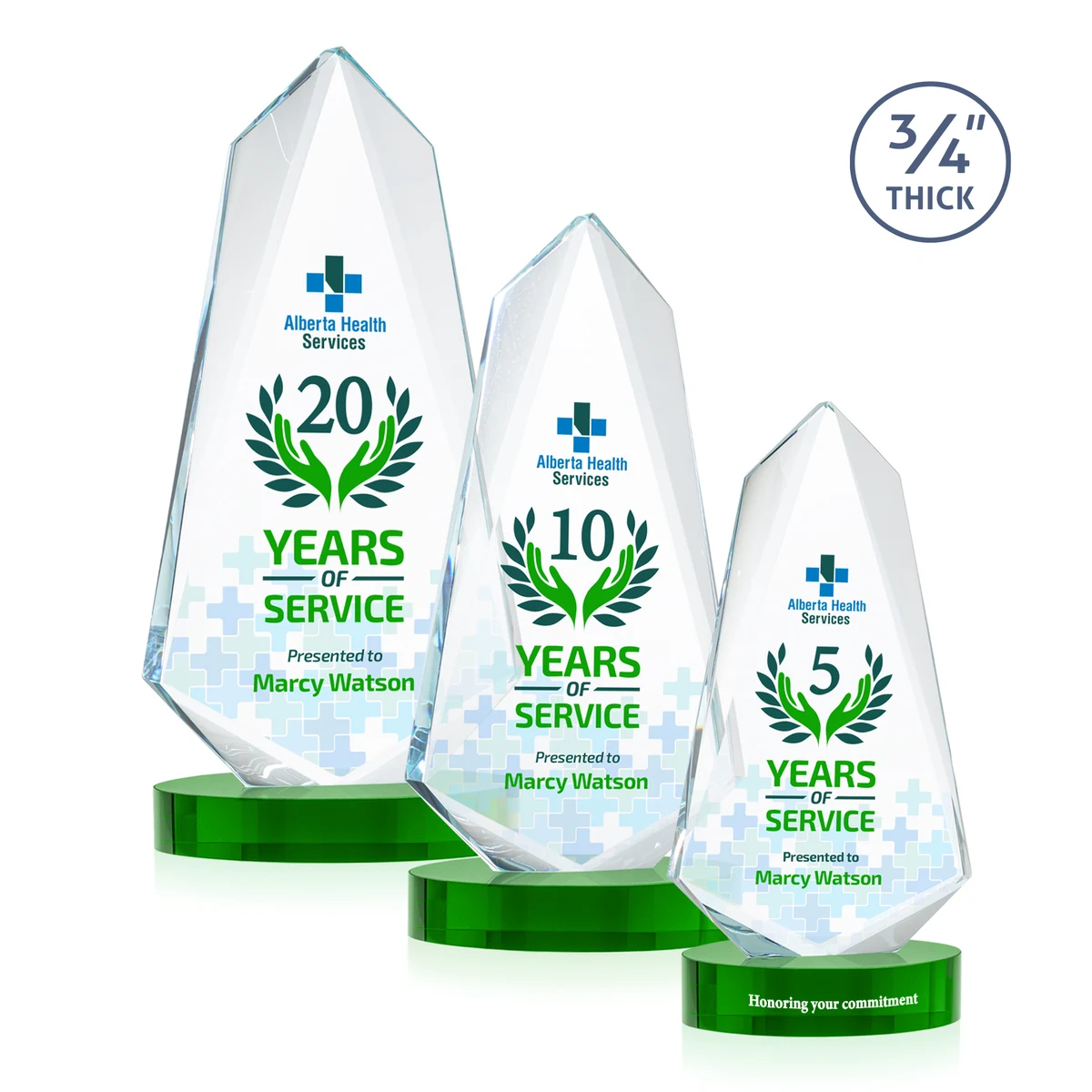 Sheridan VividPrint™ Award on Alberton Base - Green 1