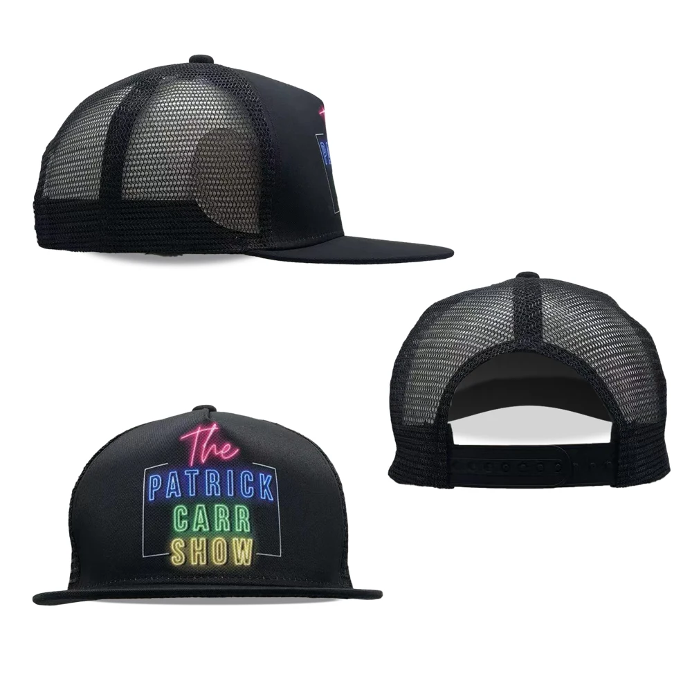 Flat Bill Trucker Hat 1