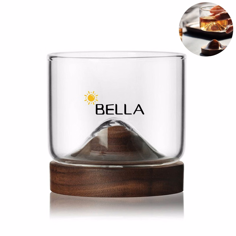 Wooden Mountain Separable Clear Cups Glasses