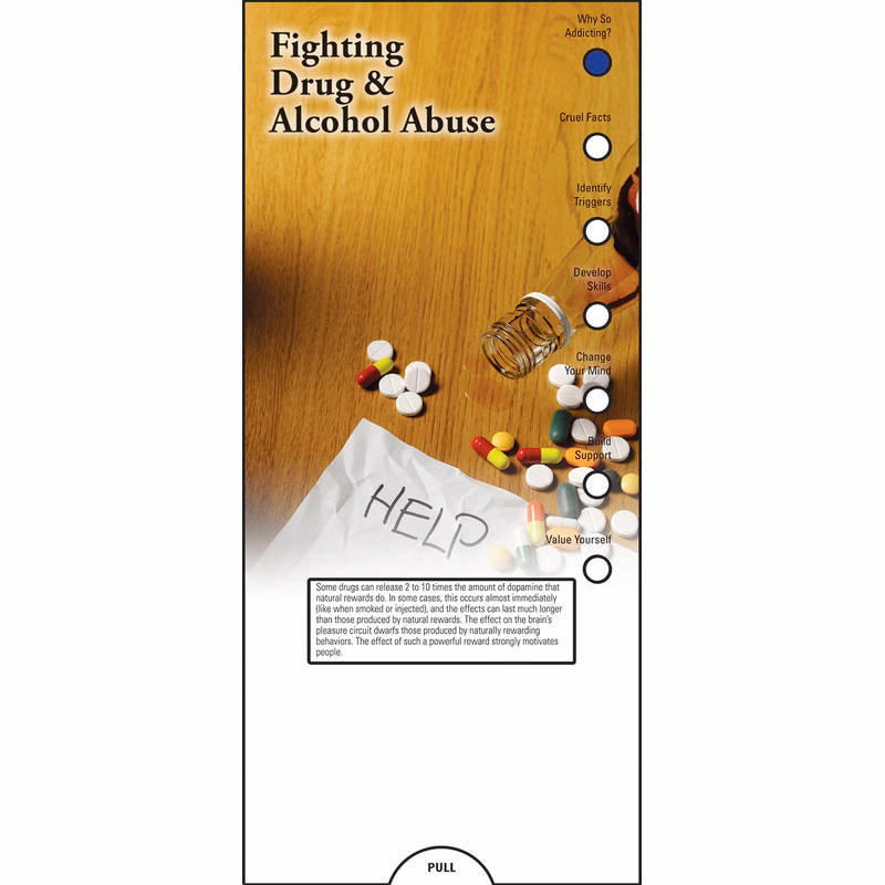 SLIDE CHART - Fighting Drug & Alcohol Abuse Slide Chart