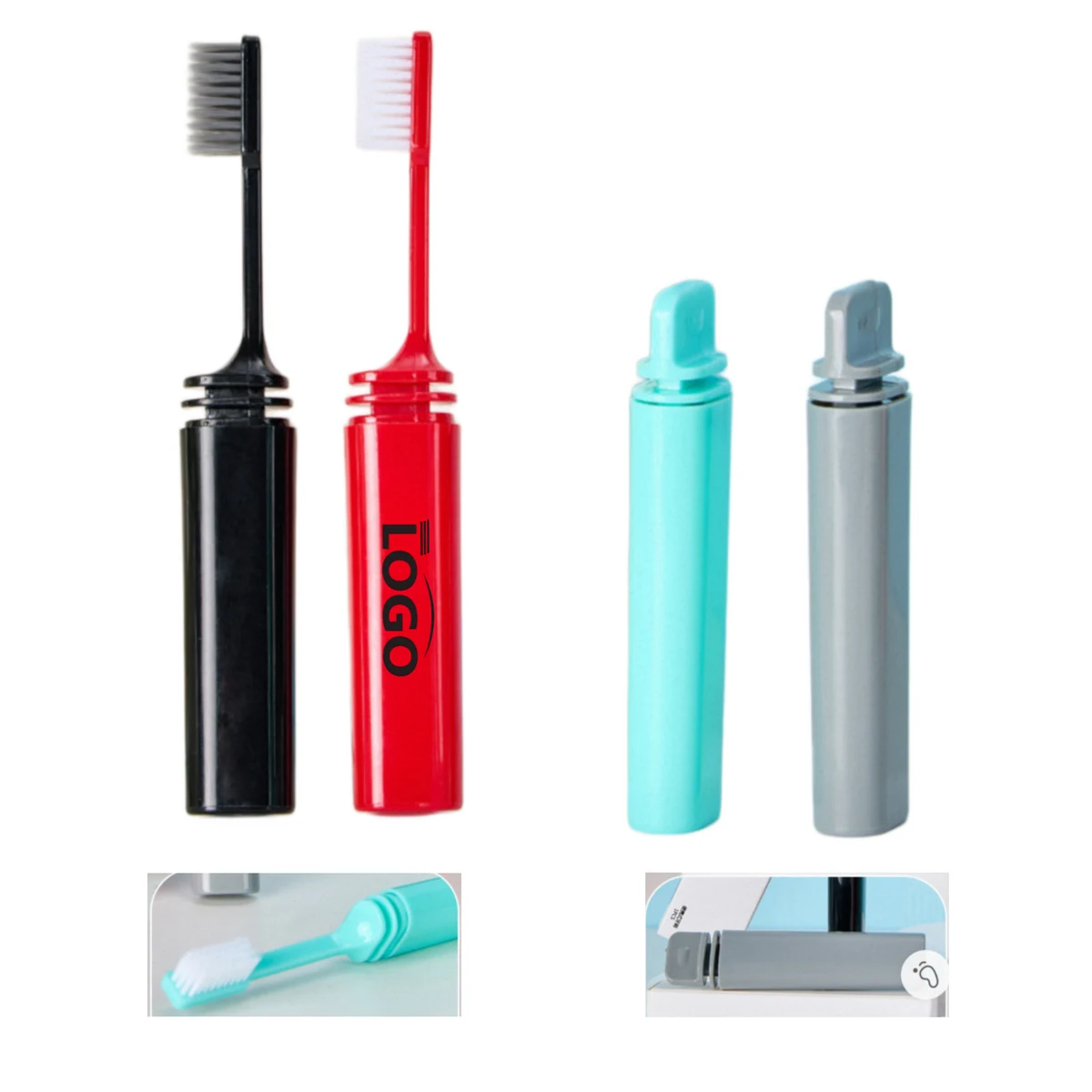 Soft Bristle Adult Folding Toothbrush 1