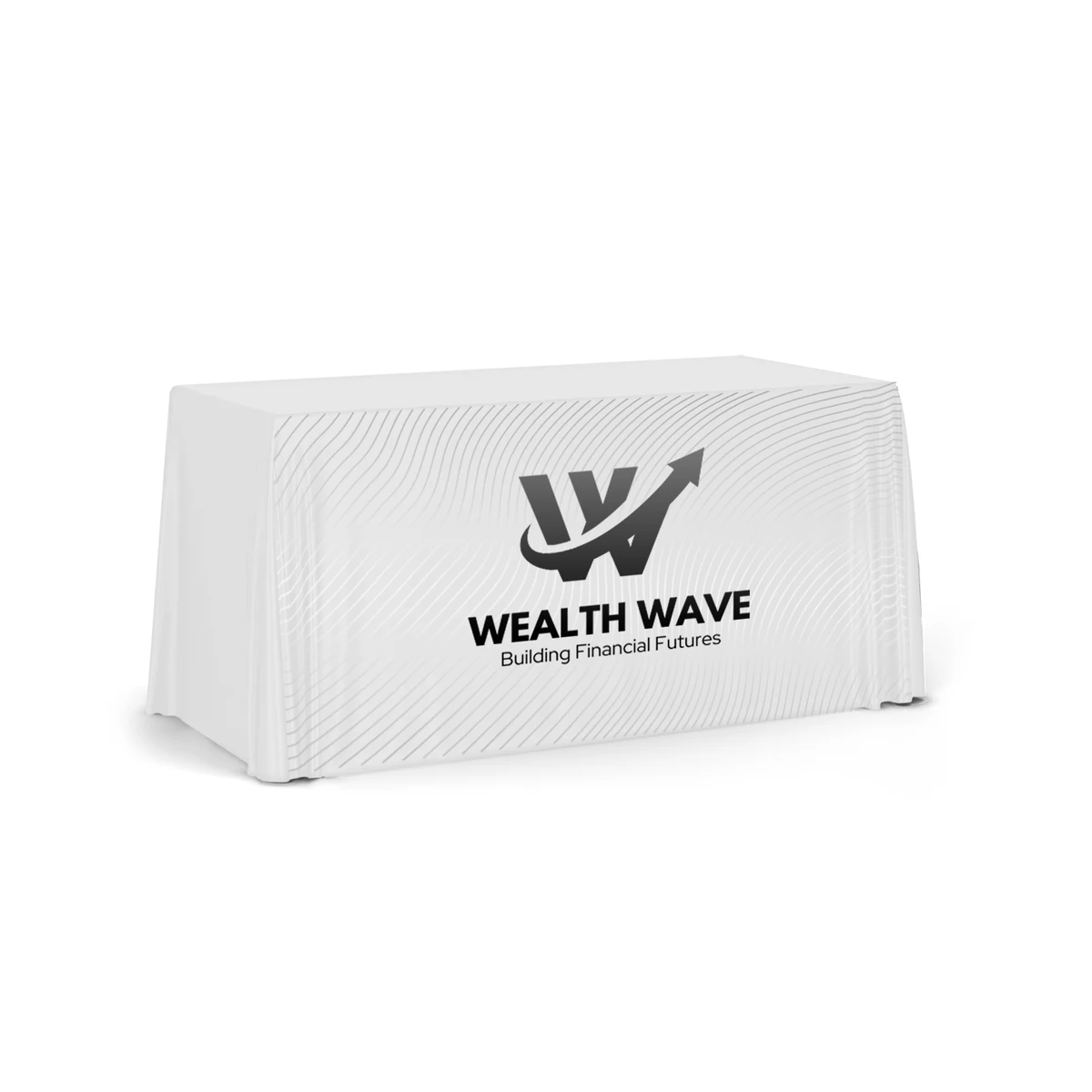 6' Liquid Repellent Table Throw, 42"H, Full Color Front Panel 1