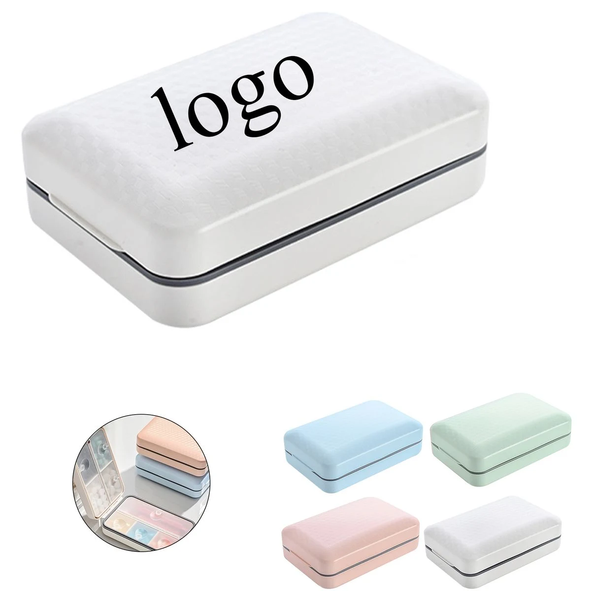 Stylish Pastel Pill Storage Box 1