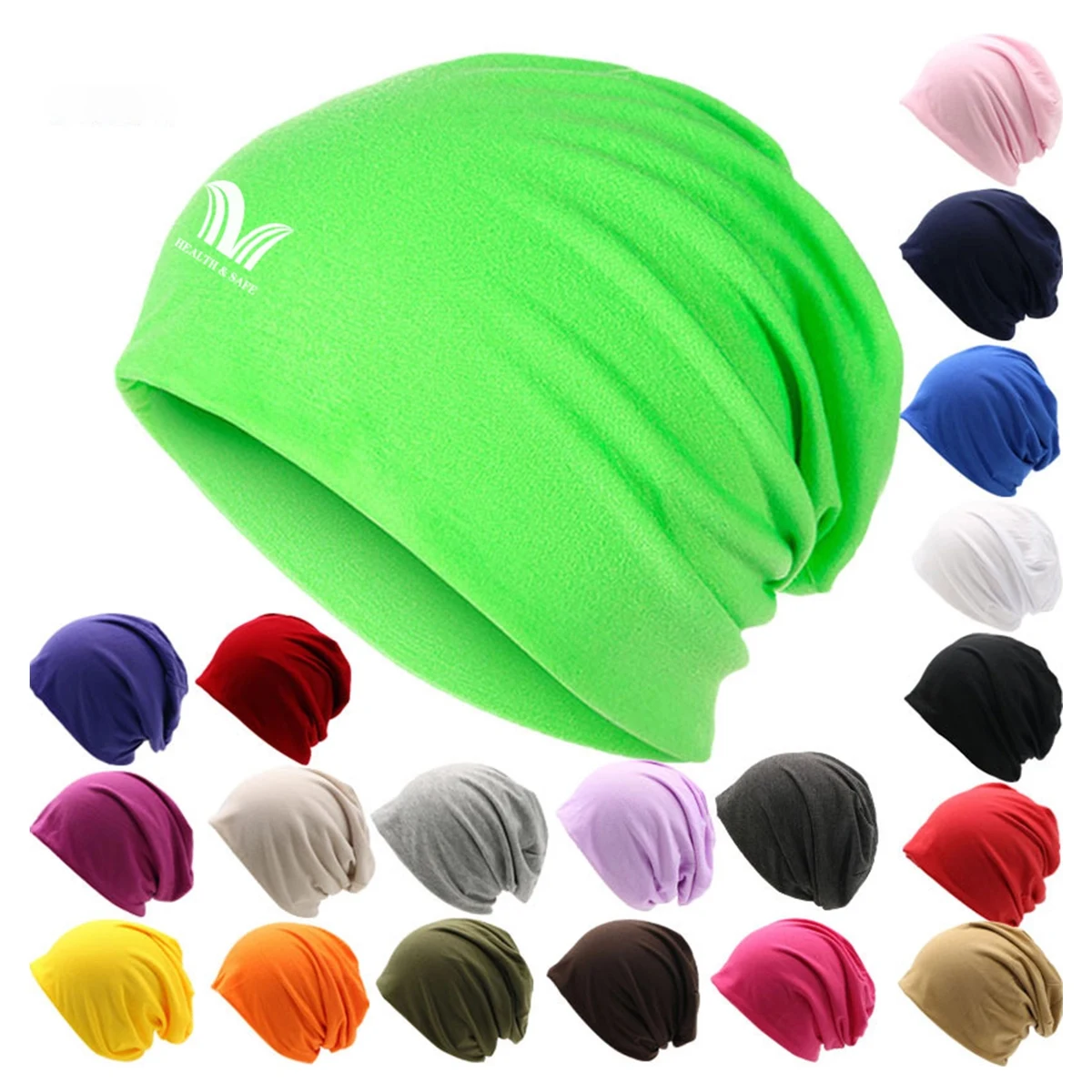 Unisex Lightweight Slouchy Polyester Beanie Hat 1