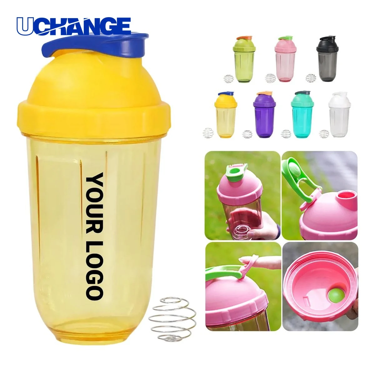 Shaker Cup Drinkware Portable with Foldable Handle 1