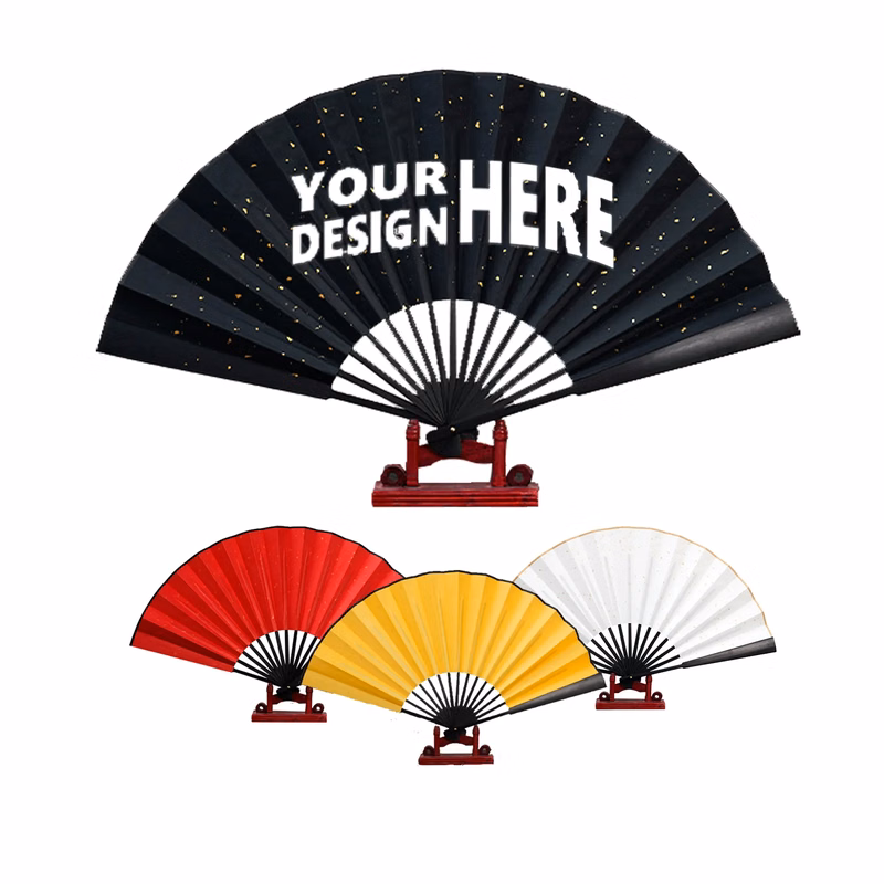 Sprinkling Gold Folding Fan MOQ 50pcs
