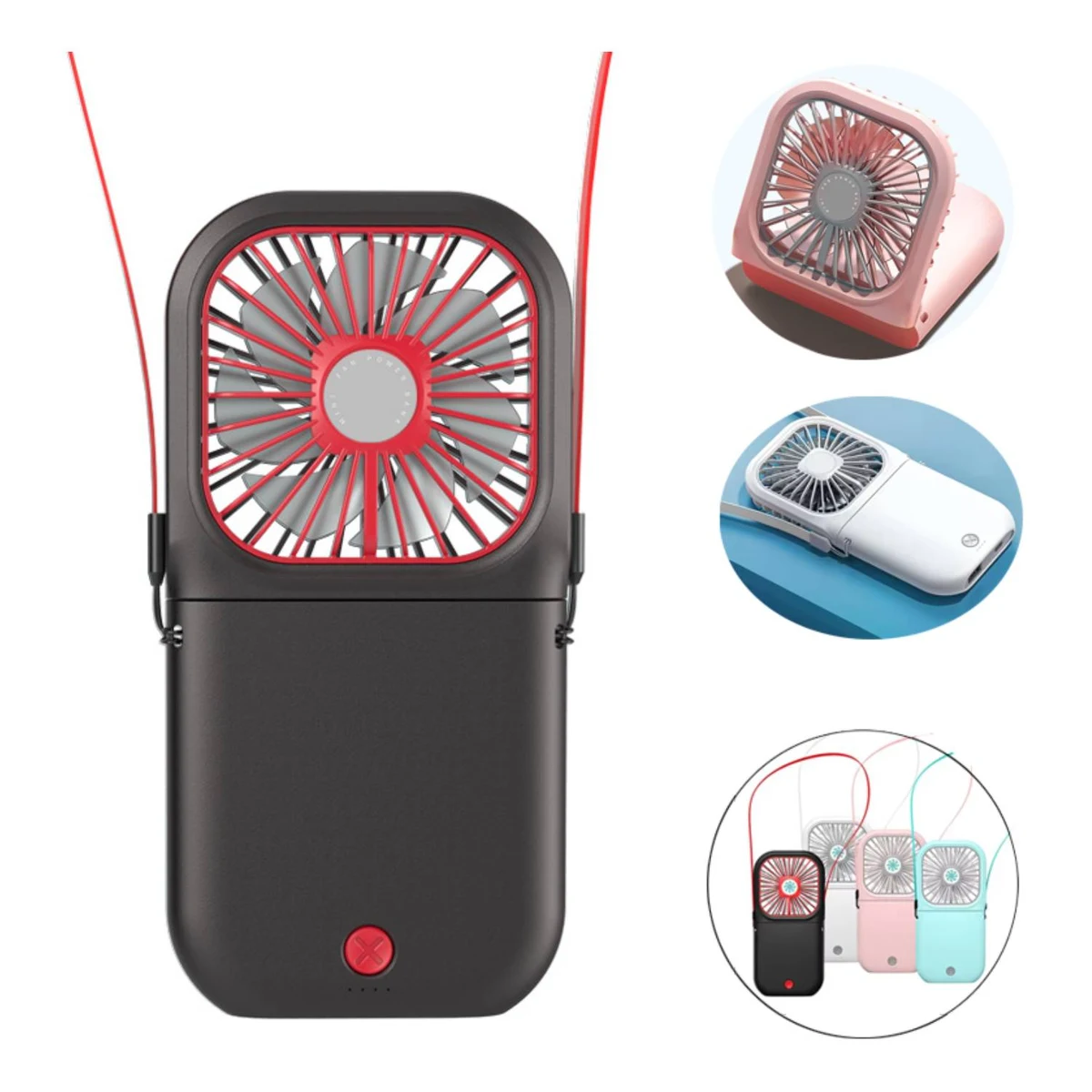 2-in-1 Multifunction Foldable Fan with Power Bank 1