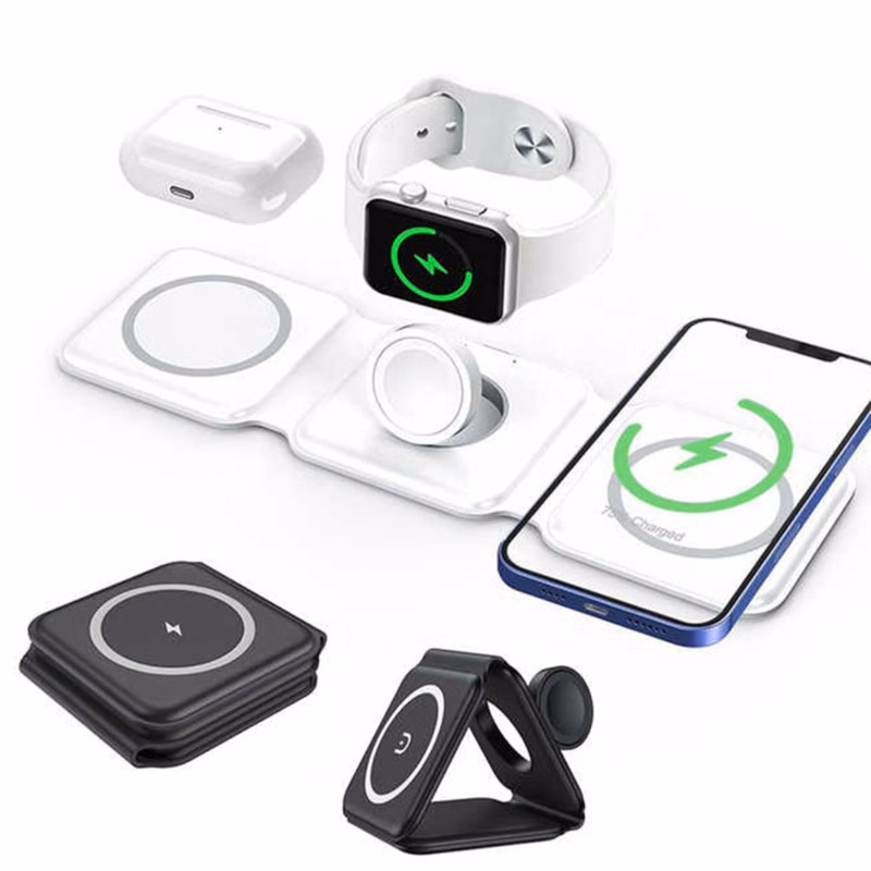 3-in-1 Travel Magnetic Wireless Charger