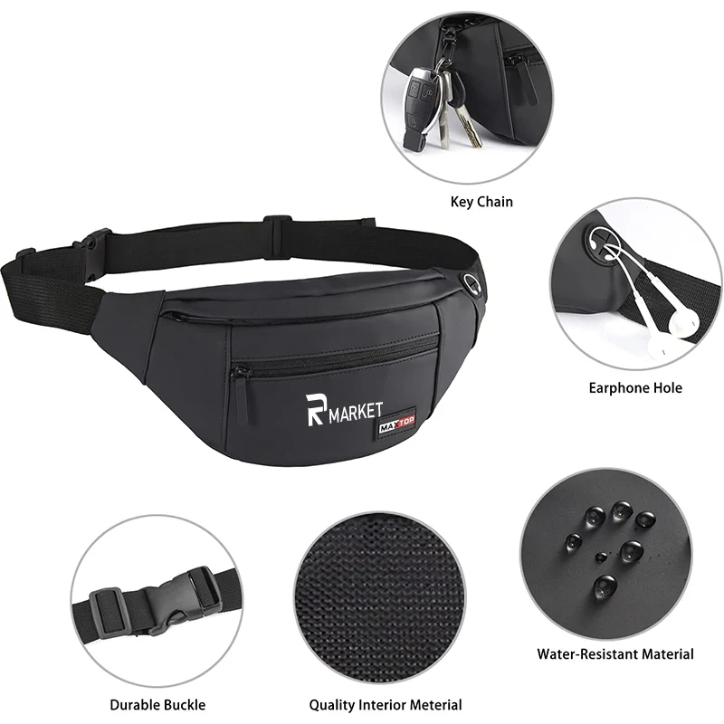 Versatile Oxford Travel Waist Bag made from high-quality Oxford fabric 1