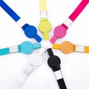 Polyester ID Lanyard With Stretchable Buckle 1