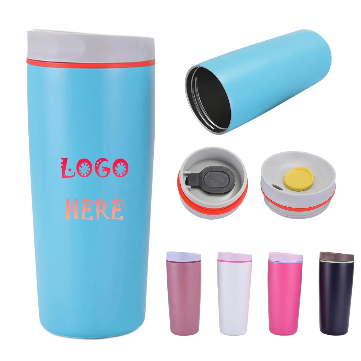 20 Oz Slider Insulated Stainless Steel Coffee Tumbler 1
