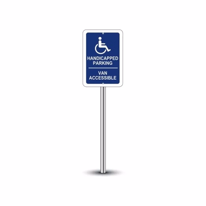 Reflective Handicap Parking Signs-1ft x 1ft (SQFT)