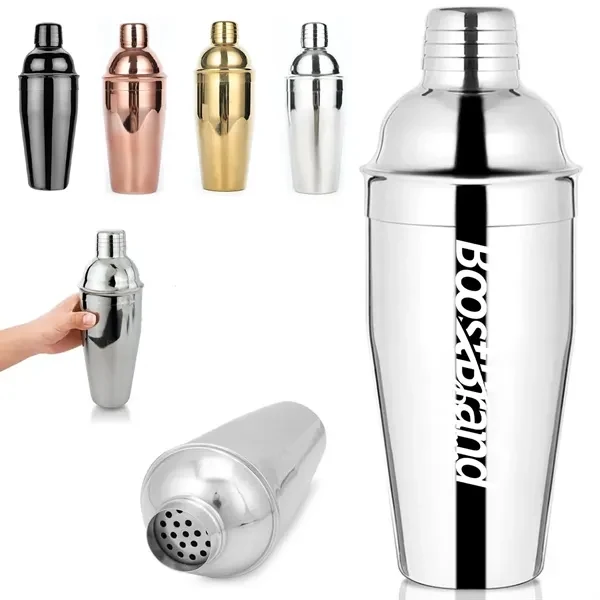 Custom 25 oz Stainless Steel Cocktail Shaker — Full-Color Professional Barware 1