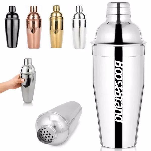 Custom 25 oz Stainless Steel Cocktail Shaker — Full-Color Professional Barware