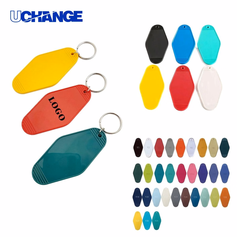 Custom Motel Rhombus Keychain Tag