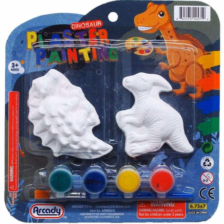 Dinosaur Paint Sets - Assorted Styles 7 Piece