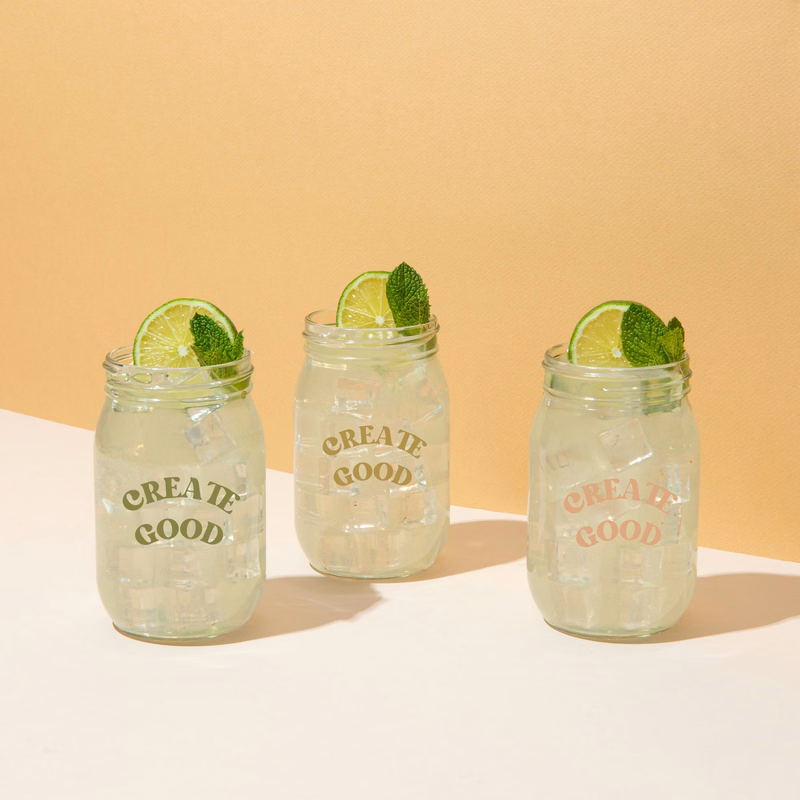 BEVERAGE JAR 16OZ