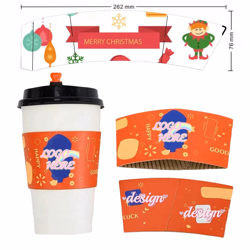 Paper Coffee Cup Sleeve MOQ 500
