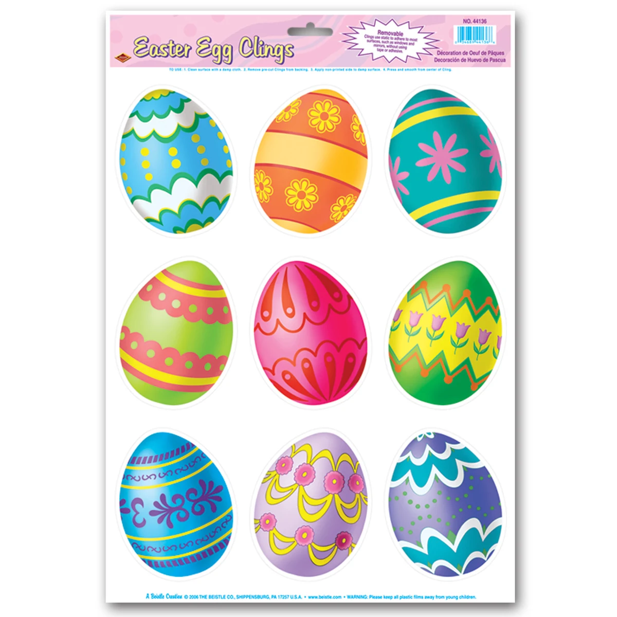 Easter Egg Clings 1