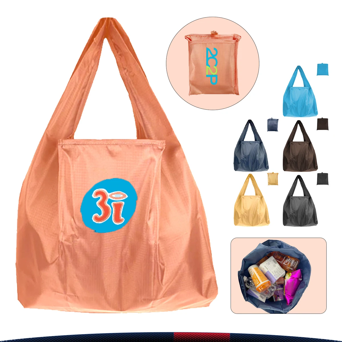 Edina Shopping Bag, custom tote bag with logo imprint 1