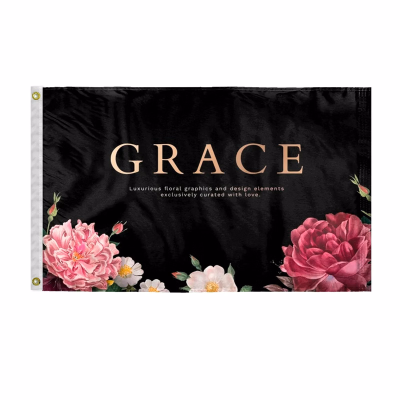 Custom Digital Print Flag 2.5' x 4' 2 Sided Poly