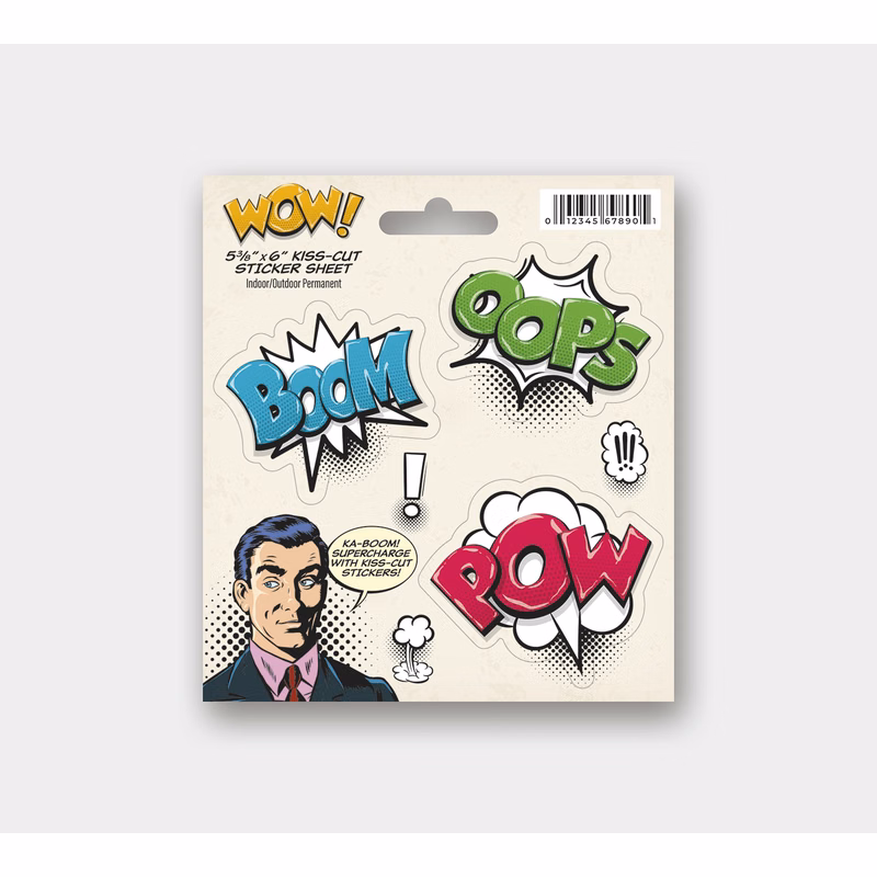 Permanent Outdoor Sticker - 25 to 34 Square Inches