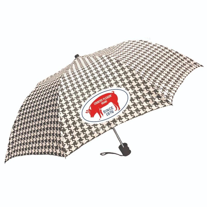 Super Pocket Mini Houndstooth Umbrella 1