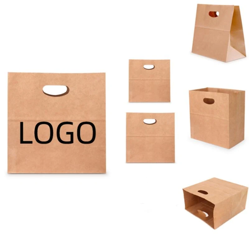 Die Cut Handle Kraft Paper Bag(13 3/4" H x 5 1/8" G x 11 13/16" W) 1