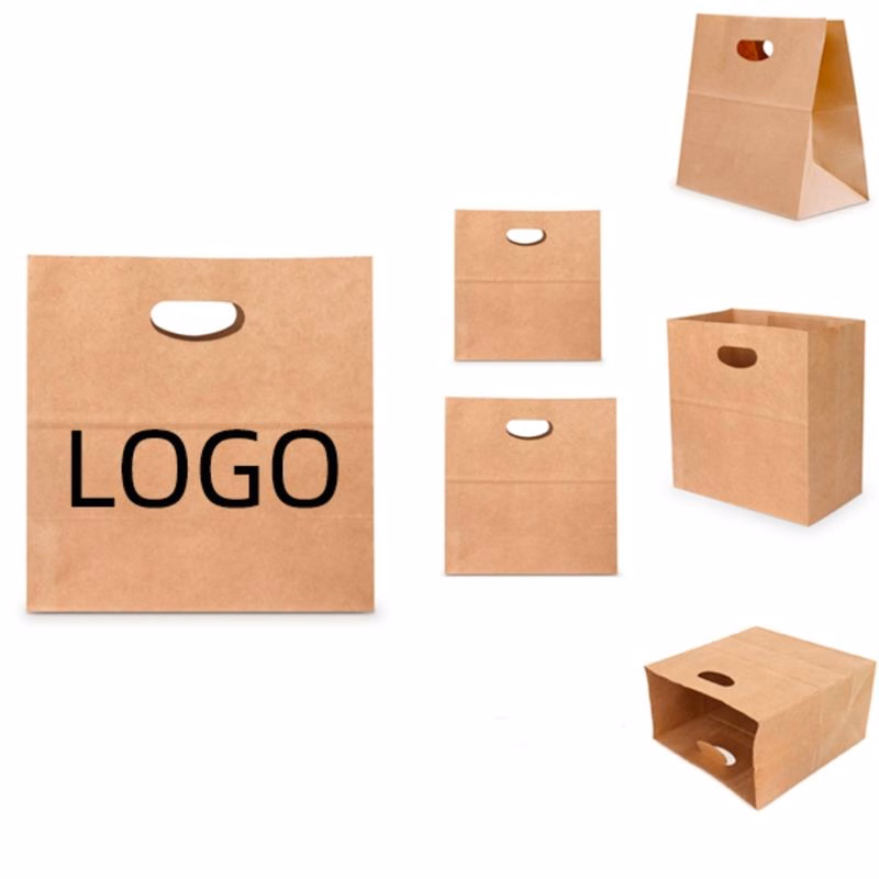 Die Cut Handle Kraft Paper Bag(13 3/4" H x 5 1/8" G x 11 13/16" W)