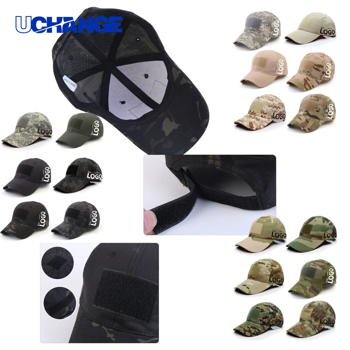 Custom Logo Camouflage Baseball Cap Headwear 1