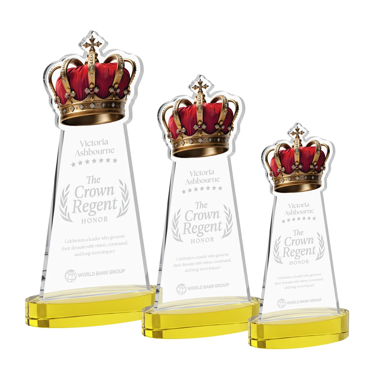 Crown Award on Alberton Base - Gold 1