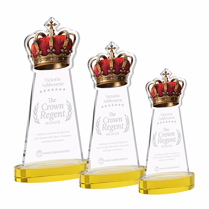 Crown Award on Alberton Base - Gold