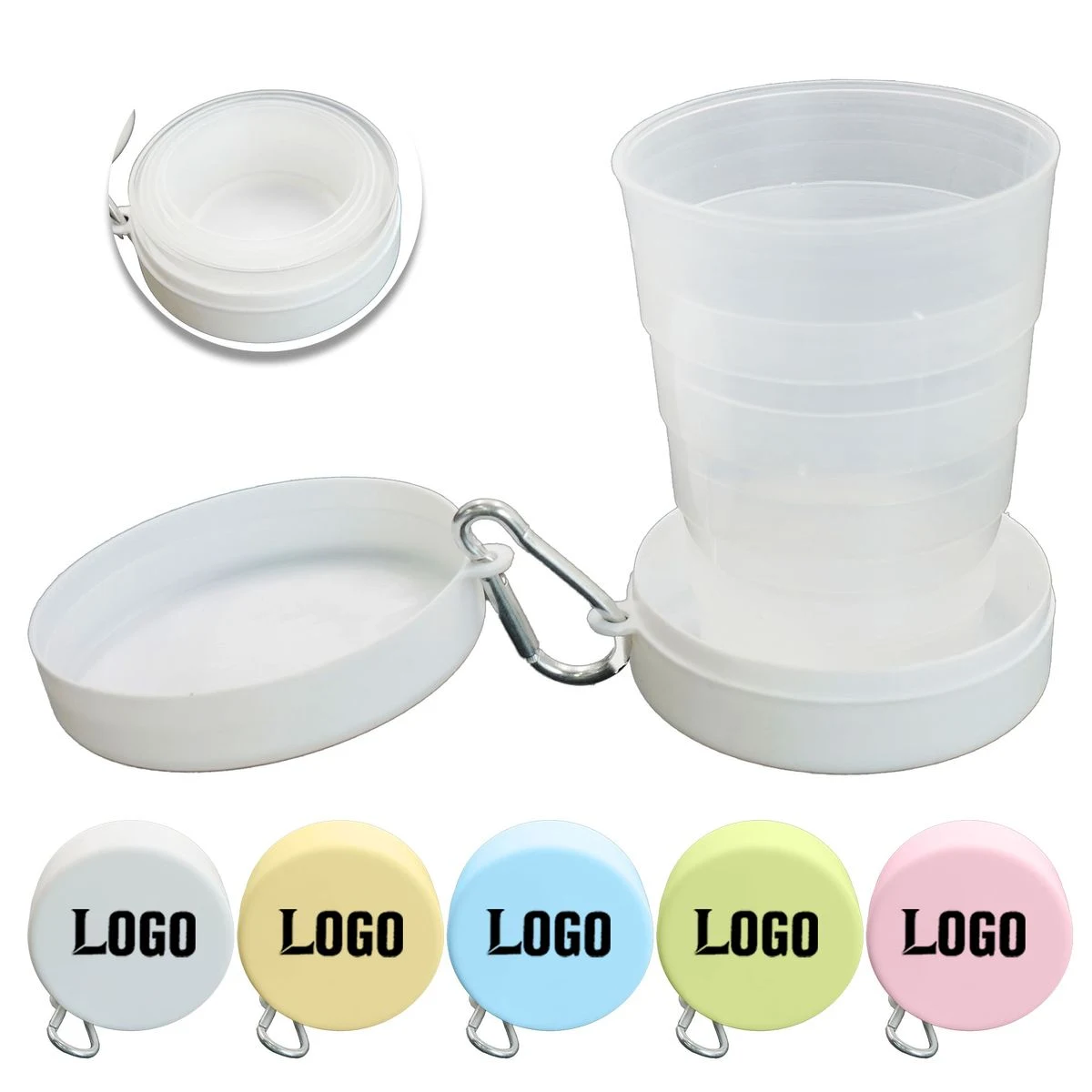 Collapsible Plastic Cup With Buckle Durable For Camping And Hiking 1