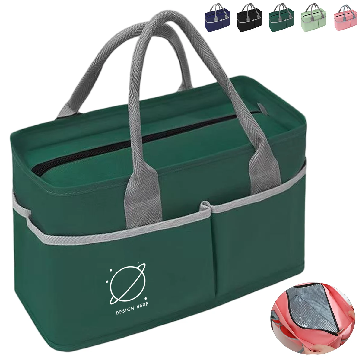 Large Capacity Oxford Daily Lunch Carry Bag 1