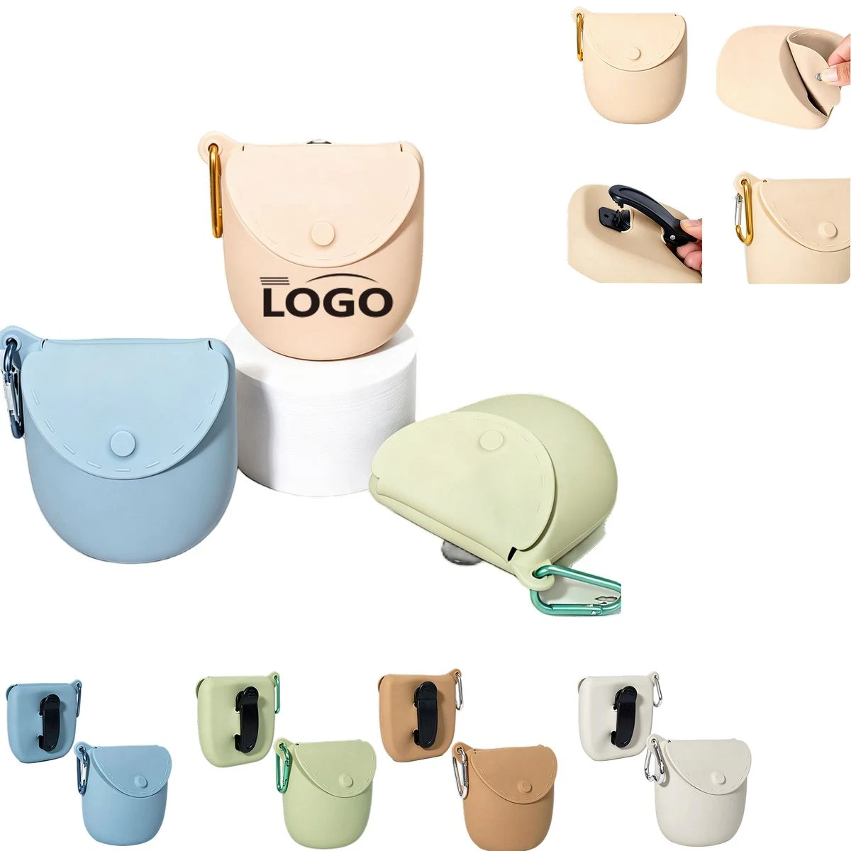 MOQ 10 Portable Silicone Dog Food Pouch 1