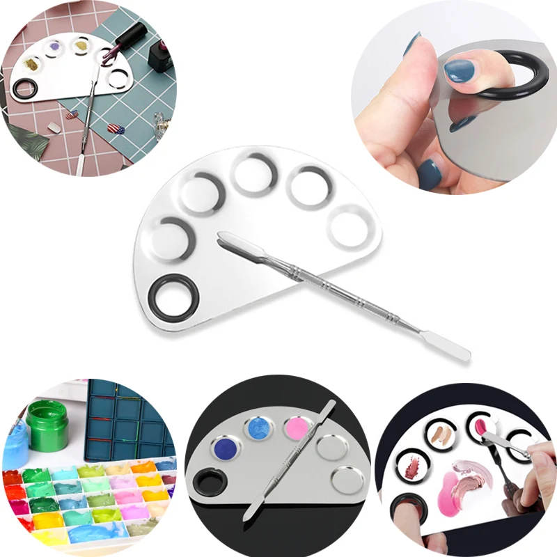 Stainless Steel Palette with Spatula Mixing Tool 1