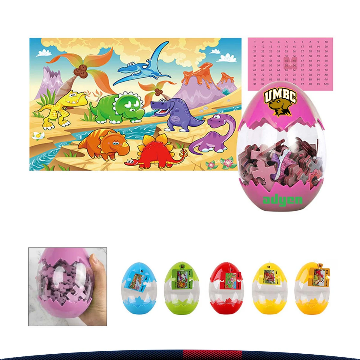 Dinosaur Egg 60pcs Wooden Puzzle 1