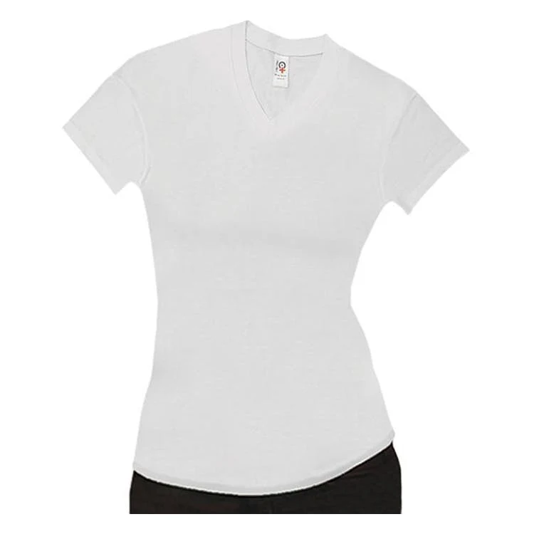 Women's Spandex T-Shirts - White Large 1