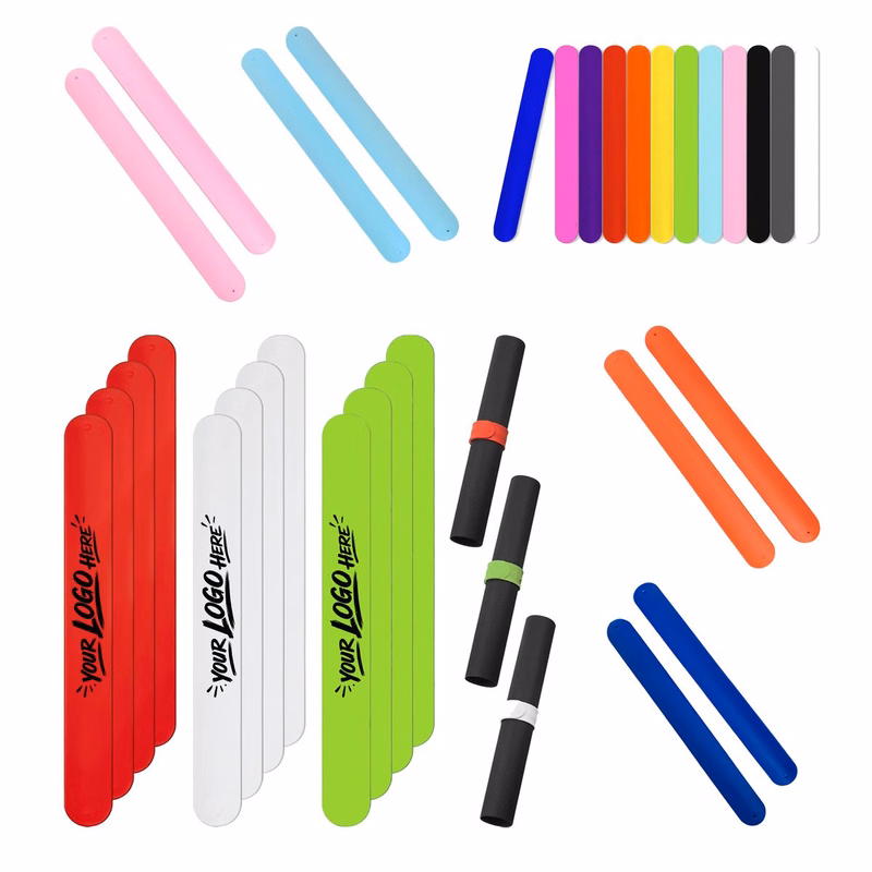 Slap Silicone Wristband Colorful Adjustable Bracelet