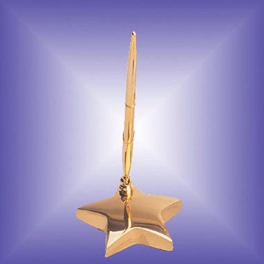 BRASS STAR PEN HOLDER