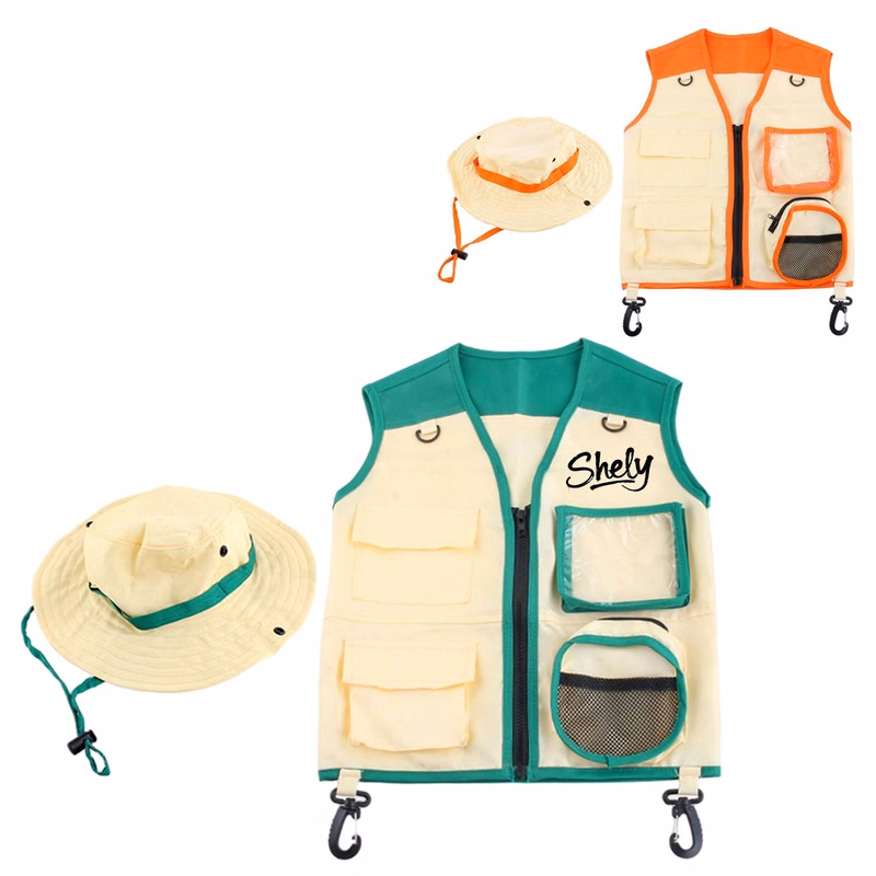 Kid's Explorer Vest Hat Set