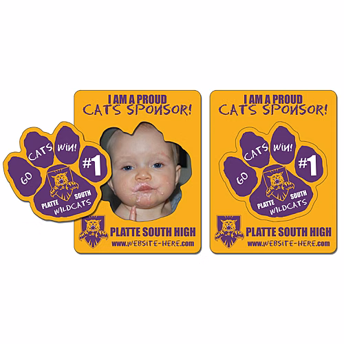 Magnet - Picture Frame Paw Print Punch (3.5x4.5) - 25 mil.