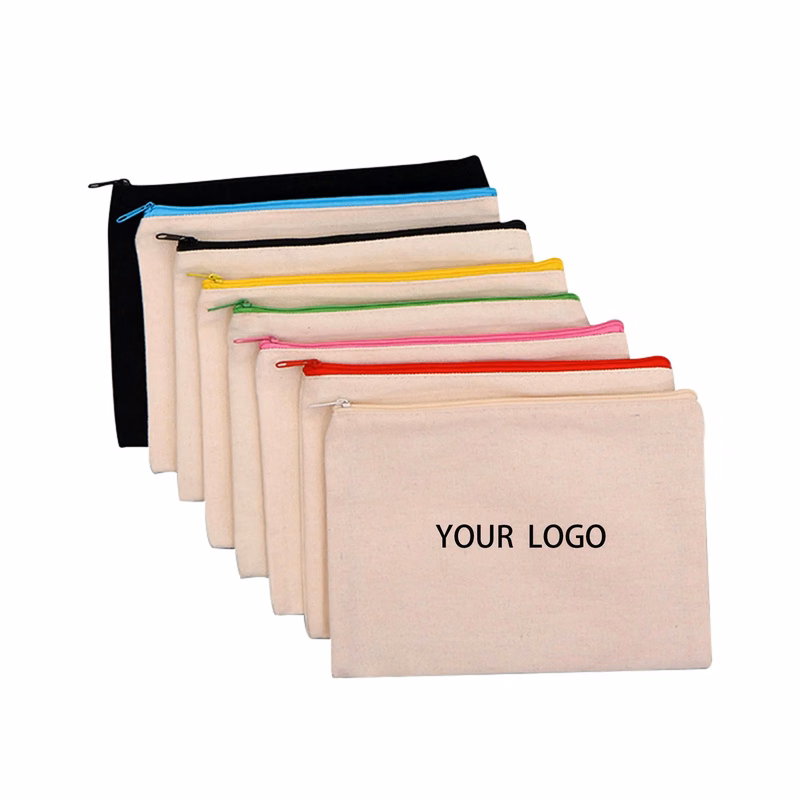 Canvas Pen Case Pencil Pouch MOQ 100PCS