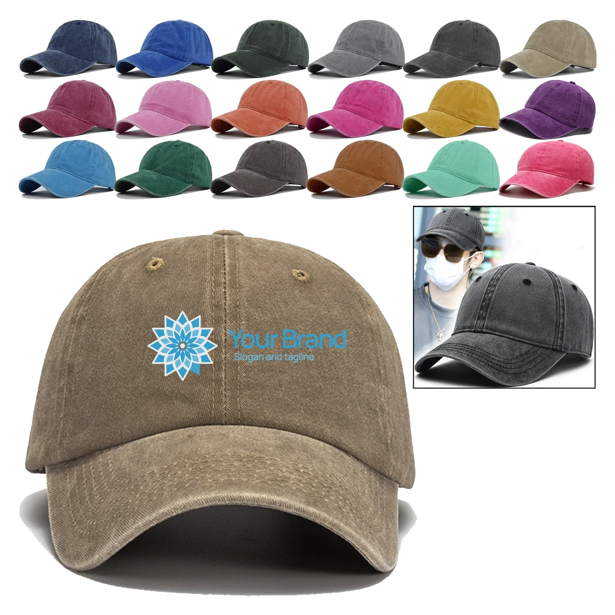 MOQ 20pcs Classic Style Branded Cap 1