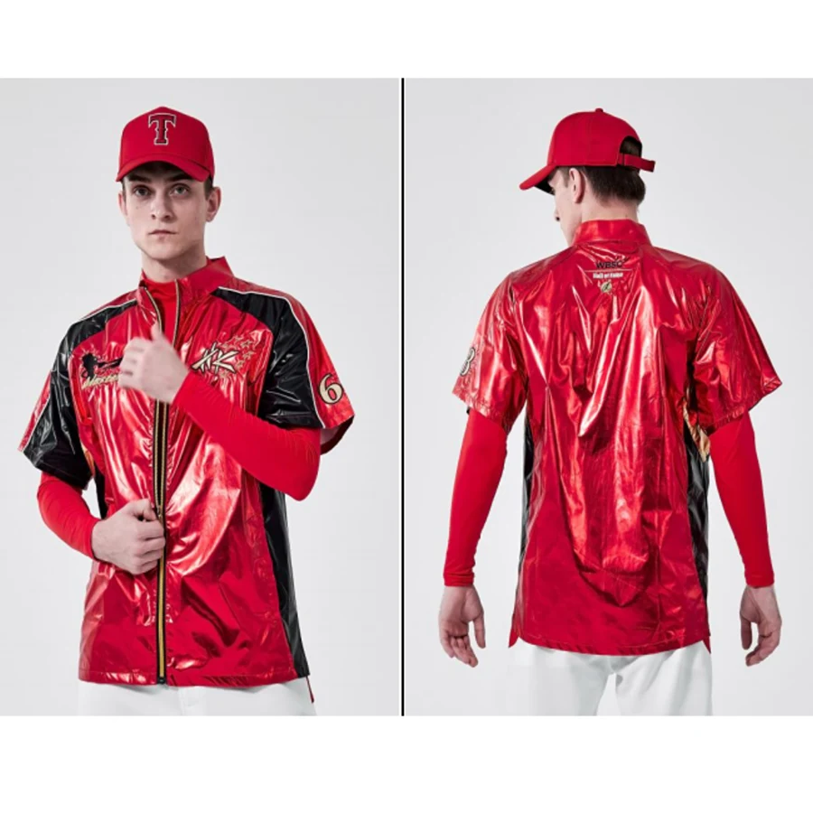 Premium Short Sleeve Full Zip Bright Film Baseball 1