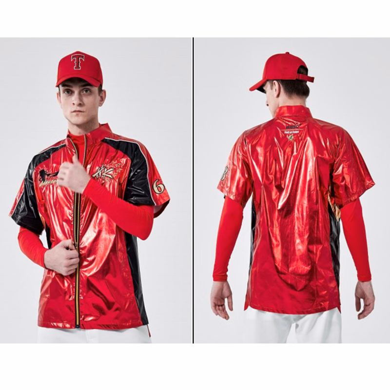 Premium Short Sleeve Full Zip Bright Film Baseball