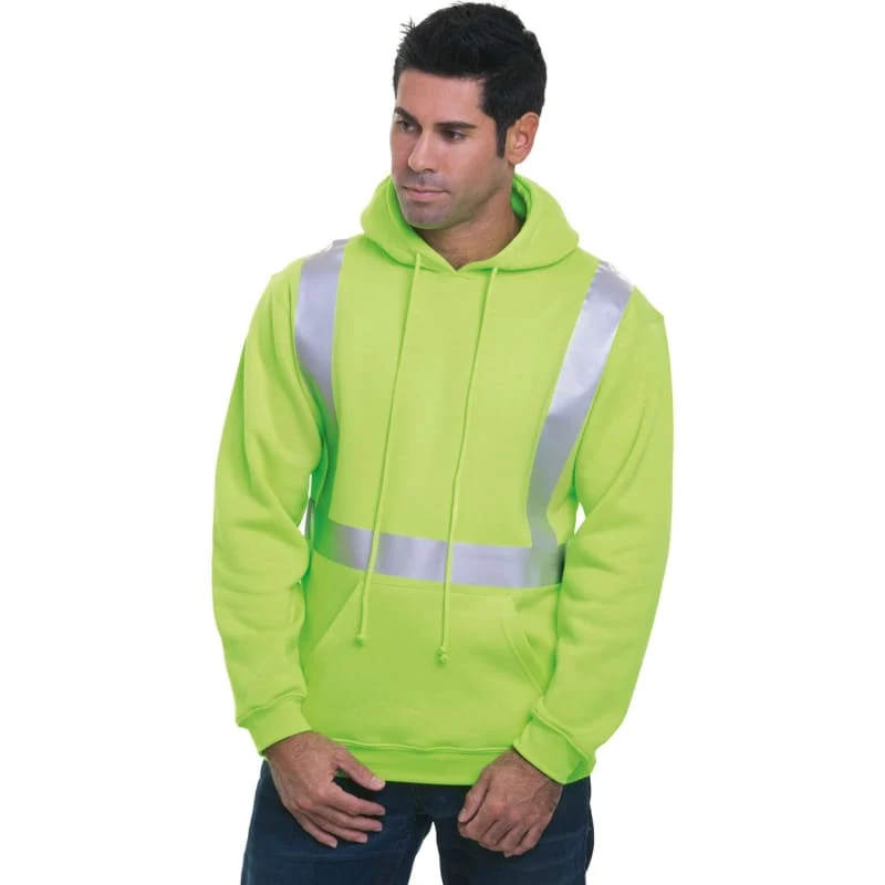 Bayside Unisex USA-Made Hi-Visibility Hooded Sweatshirt - 3796, custom hoodie or sweatshirt with logo imprint 1