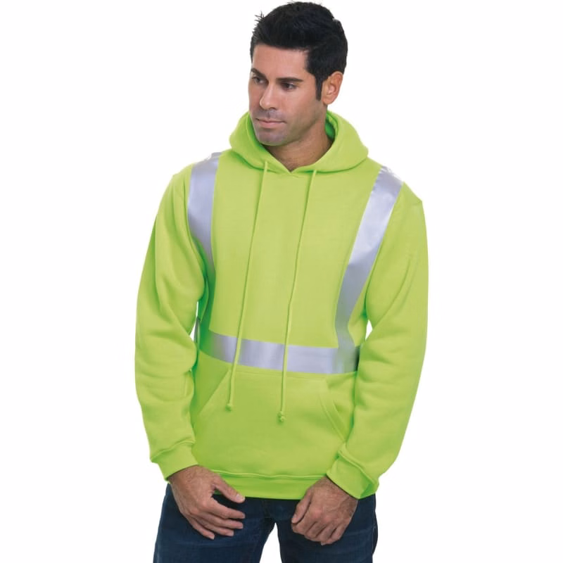 Bayside Unisex USA-Made Hi-Visibility Hooded Sweatshirt - 3796