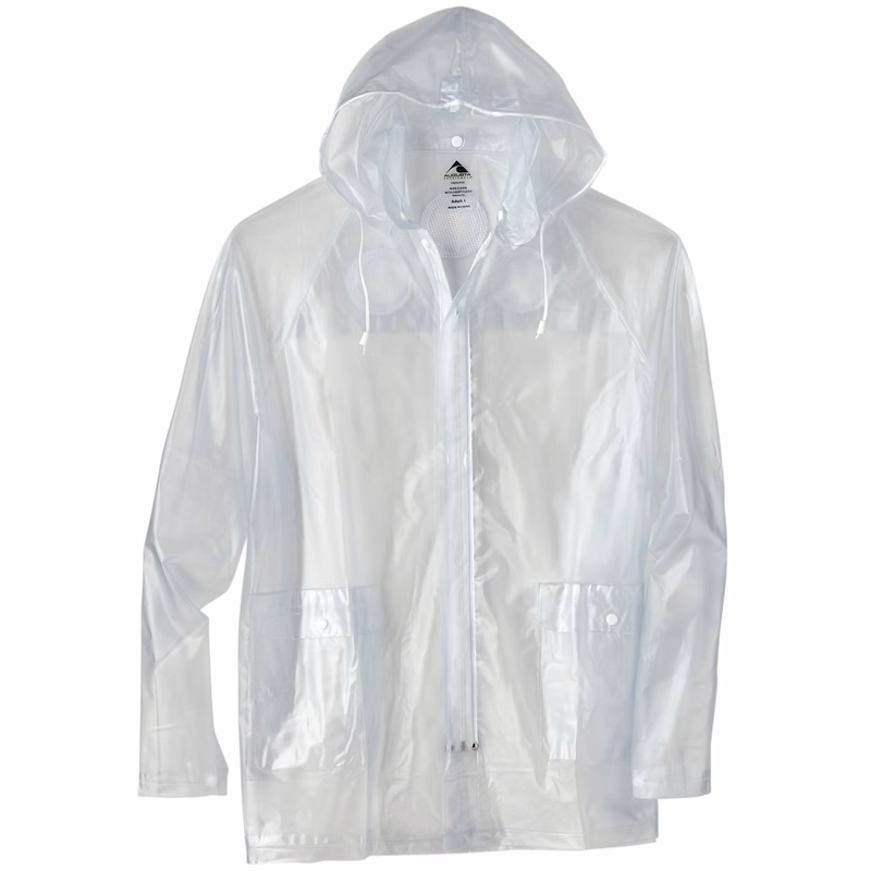 Men's Clear Hooded Rain Jacket - 3160